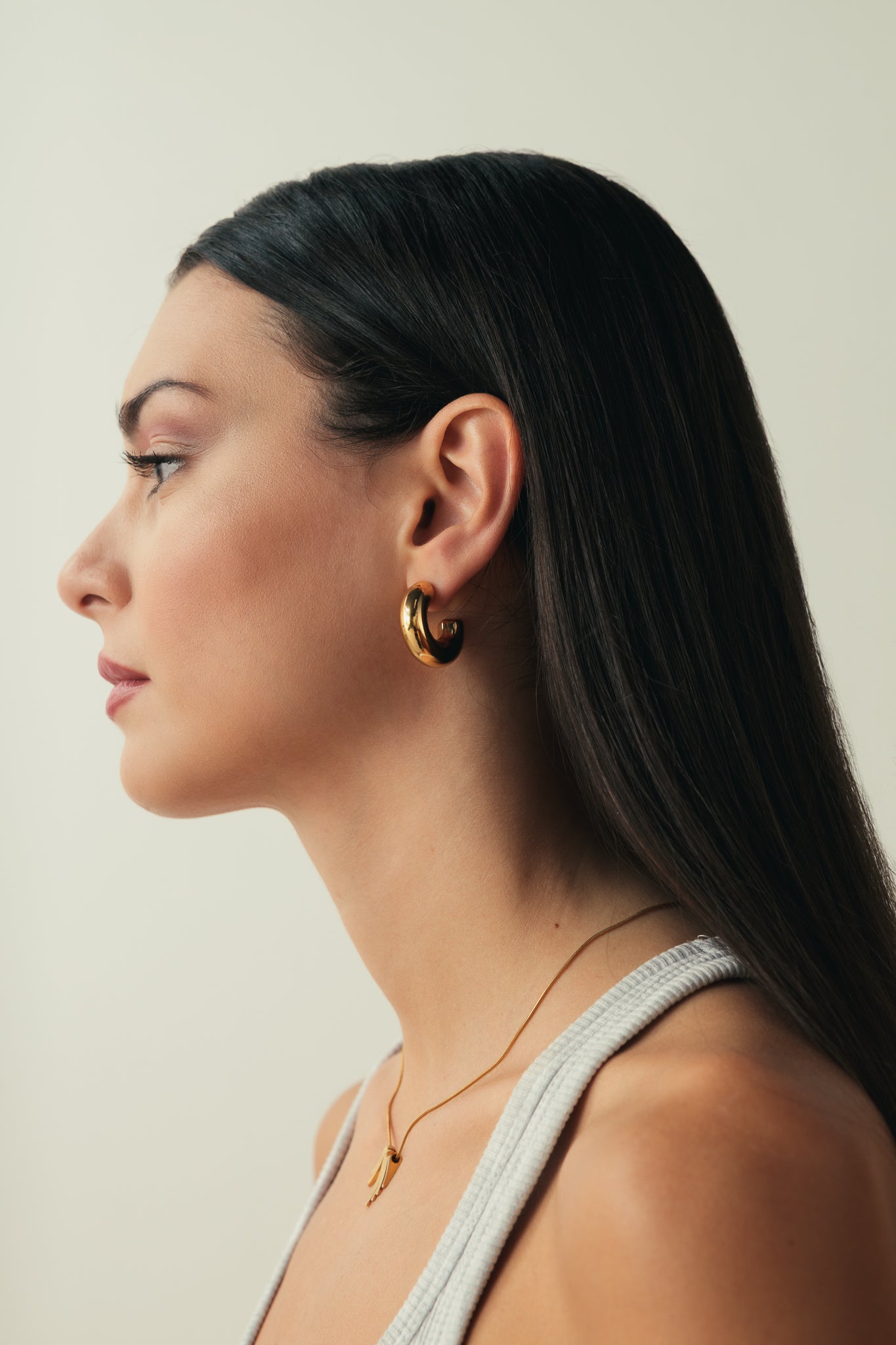 COPPIA ORECCHINI A CERCHIO OVER