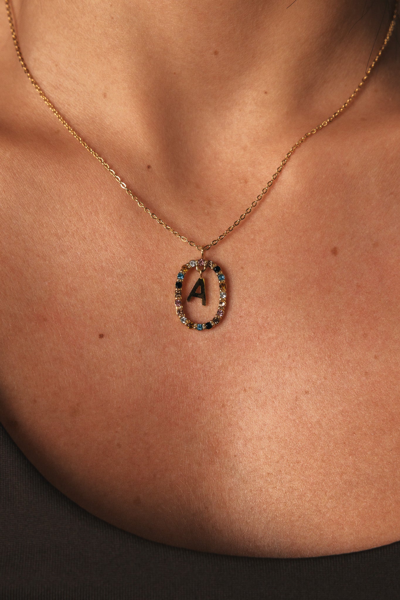 COLLANA CON LETTERA A