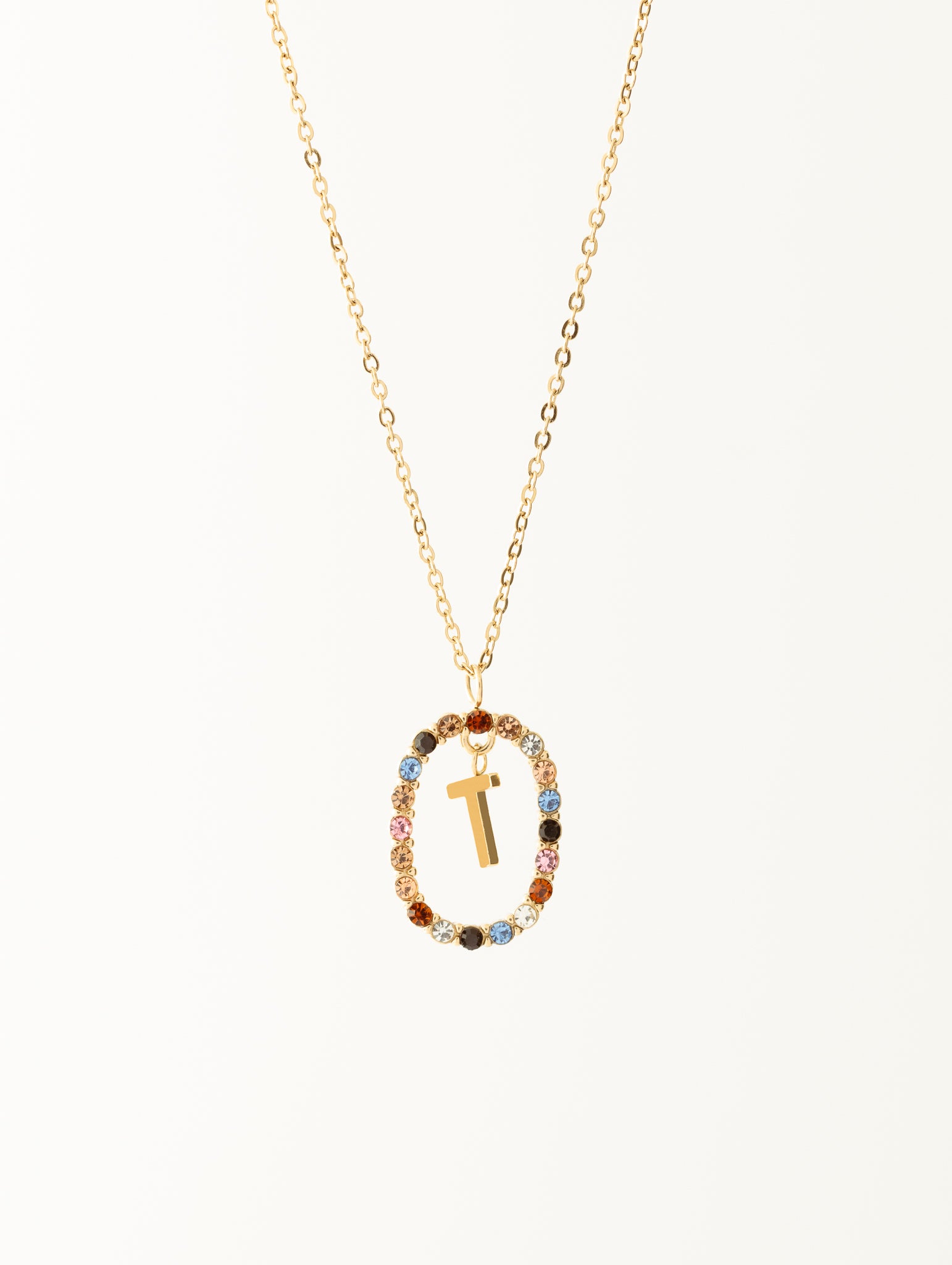 COLLANA CON LETTERA T
