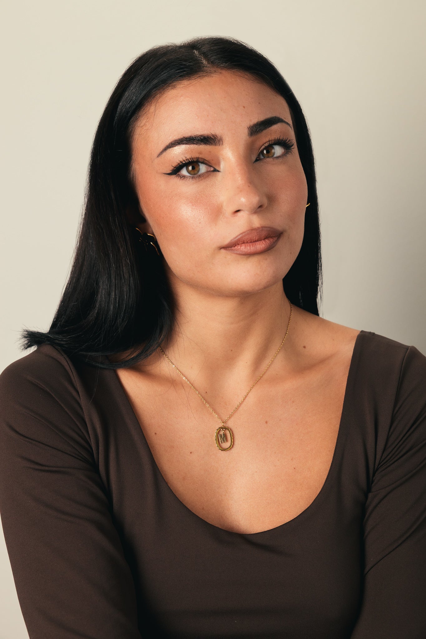 COLLANA CON LETTERA M