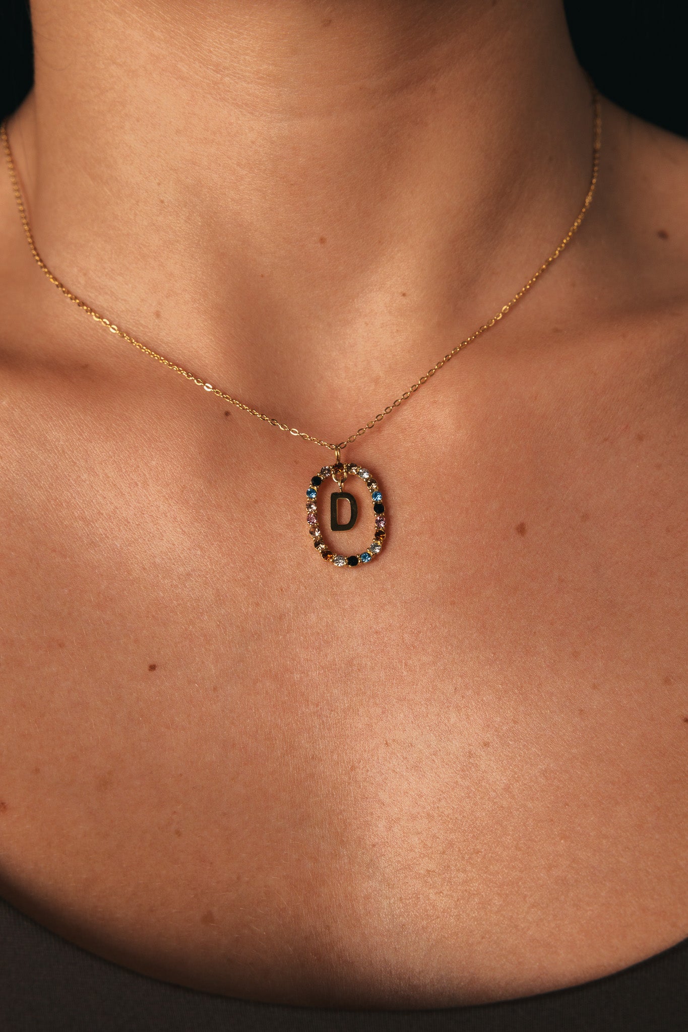 COLLANA CON LETTERA D